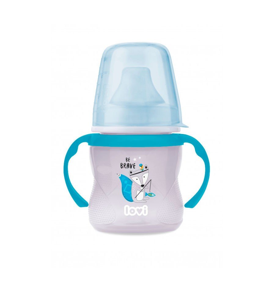 Lovi Netekoucí hrnek 6m+ 150 ml Indian Summer - modrý