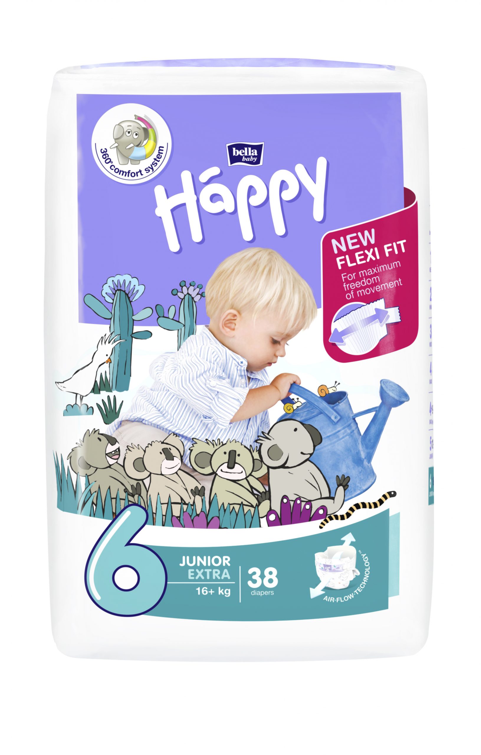 Dětské pleny Happy Junior Extra - 38 ks