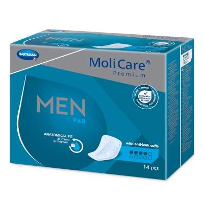 VLOŽKY ABSORPČNÍ MOLICARE MEN 4 KAPKY VLOŽKY ABSORPČNÍ MOLICARE MEN 4 KAPKY