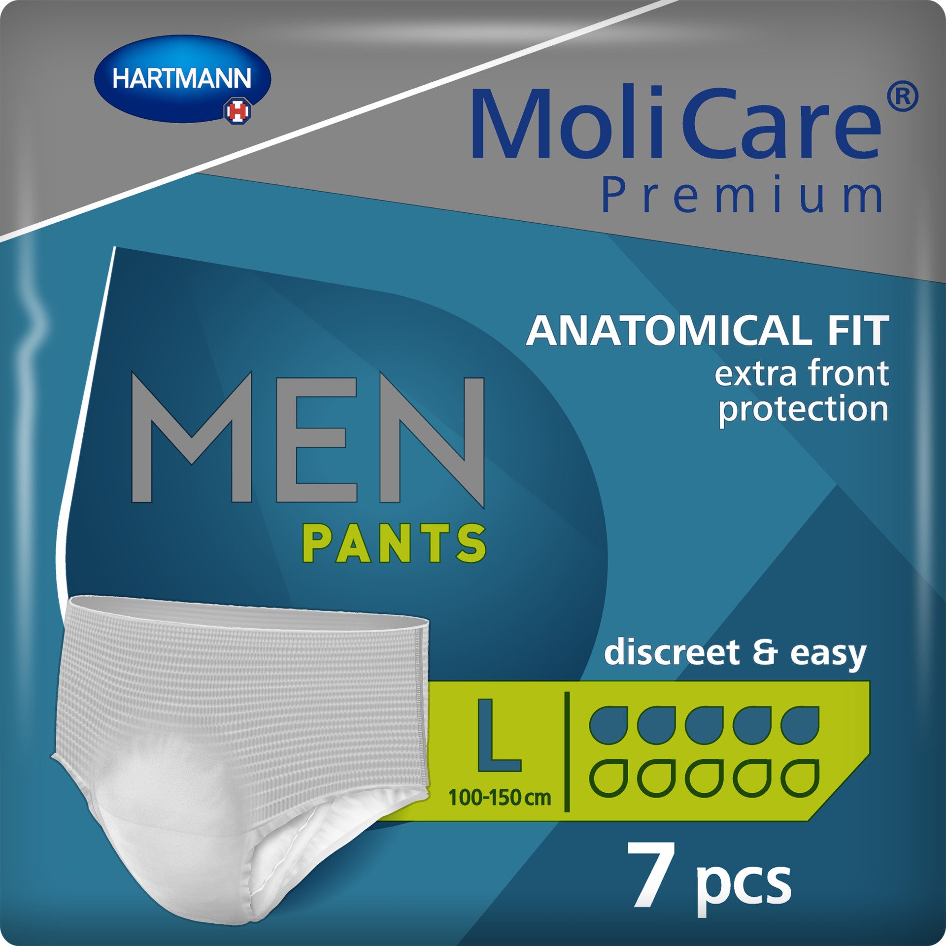 KALHOTKY NAVLÉKACÍ MOLICARE MEN PANTS 5 KAPEK L