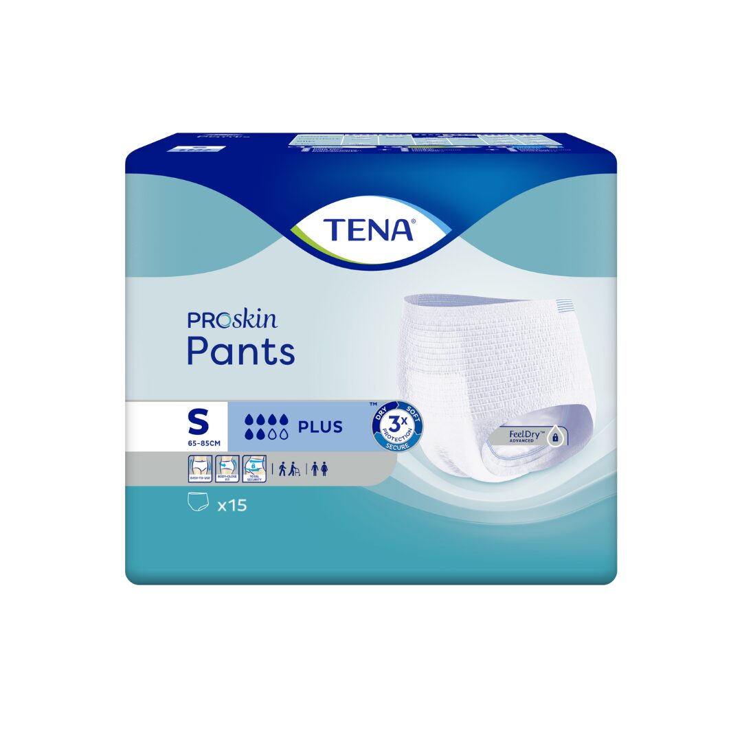 TENA Pants Plus S natahovací inkontinenční kalhotky 6 kapek, 1x10 ks