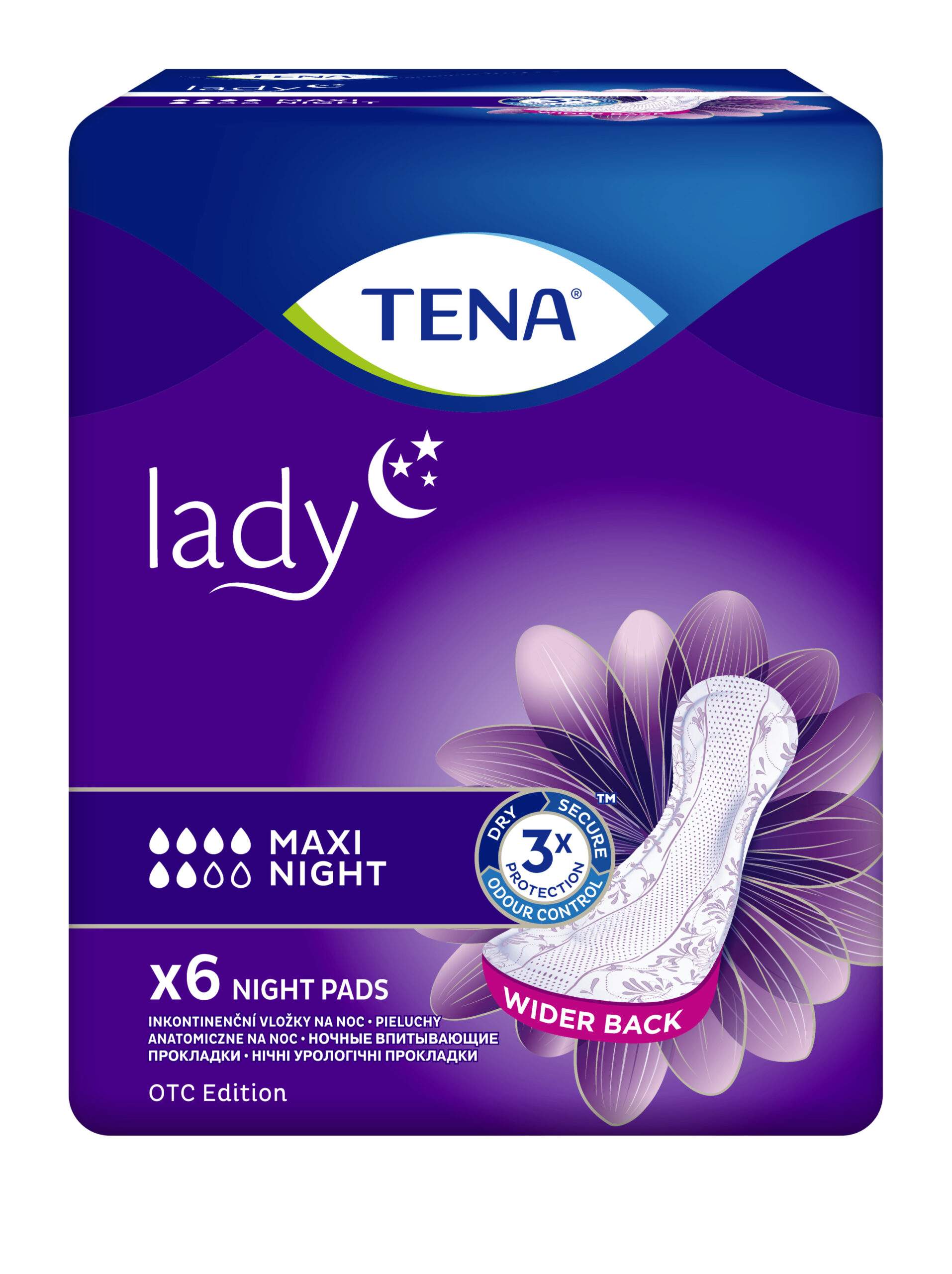 TENA Lady Maxi Night inkontinenční vložky na noc 1x12 ks