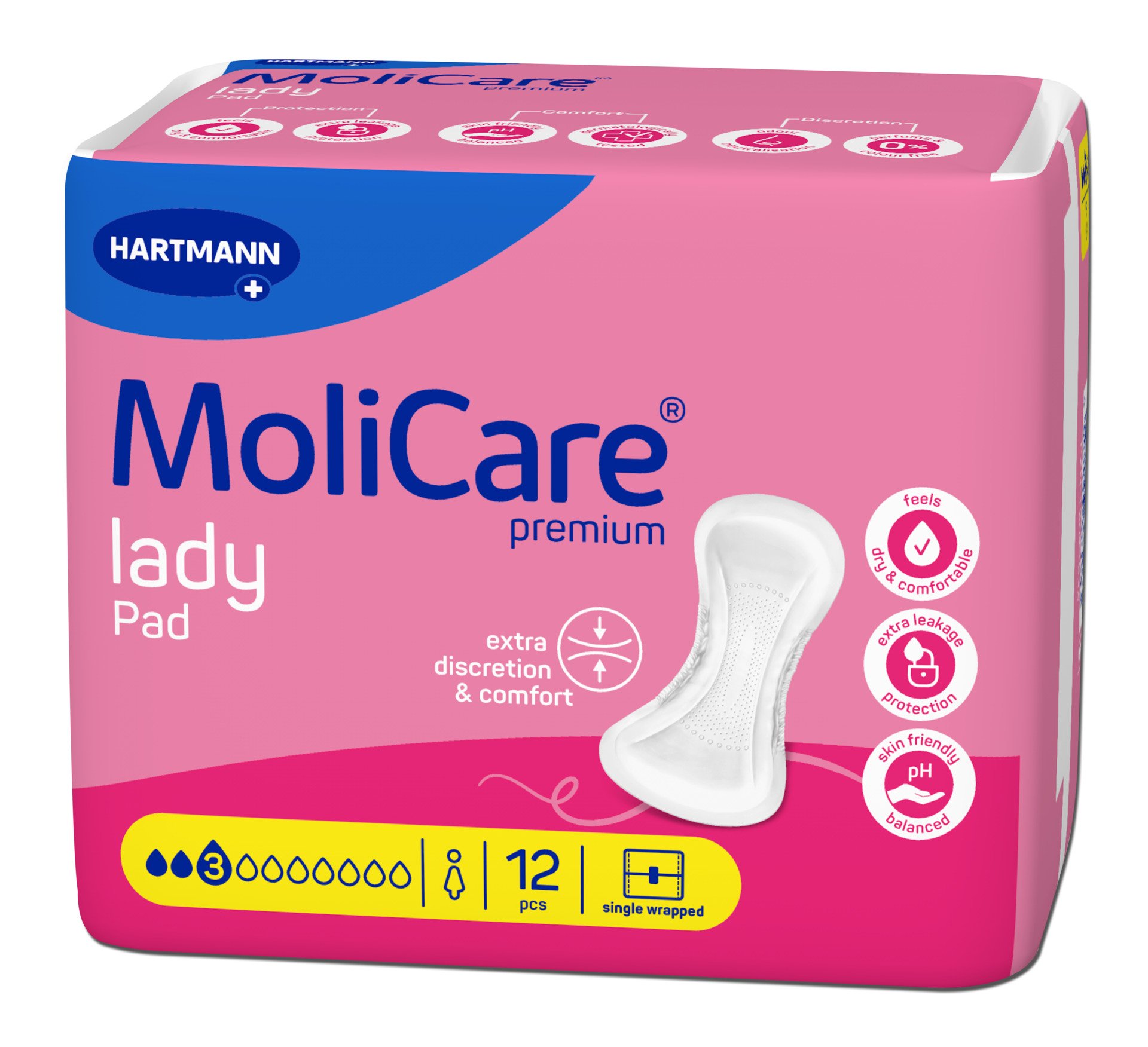 VLOŽKY ABSORPČNÍ MOLICARE LADY 3 KAPKY VLOŽKY ABSORPČNÍ MOLICARE LADY 3 KAPKY