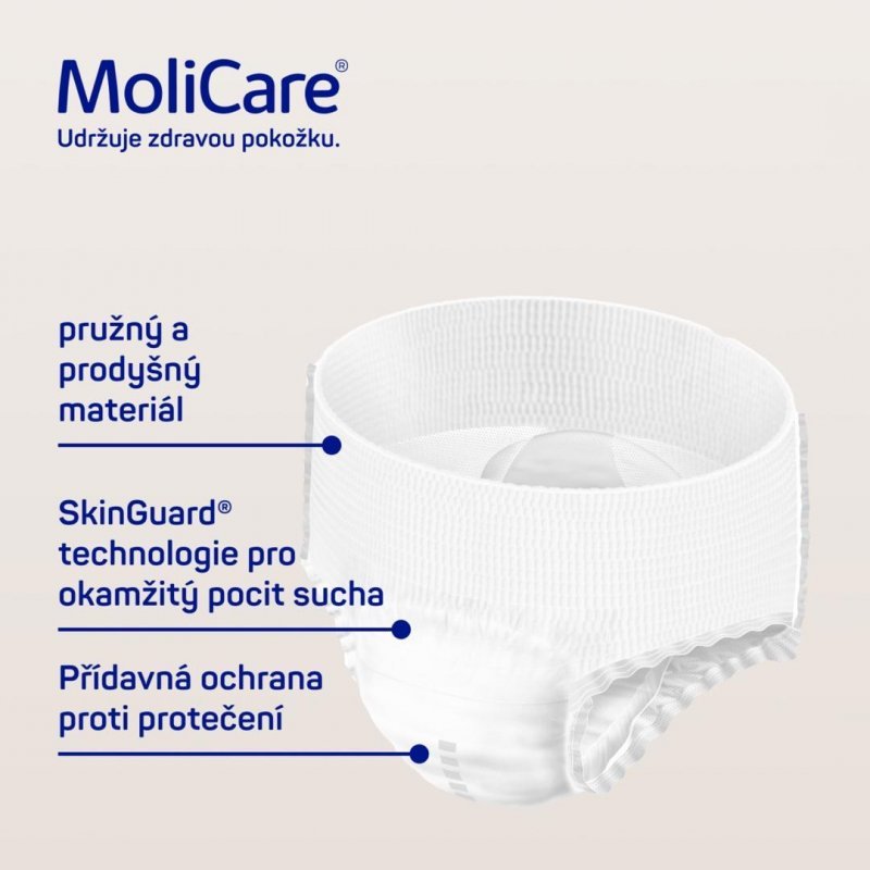 MoliCare Mobile 5 kapek L - Kalhotky natahovací absorpční prodyšné 14 ks