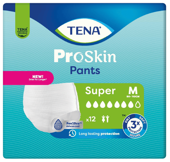 TENA Pants Super M - Kalhotky absorpční natahovací 12 ks