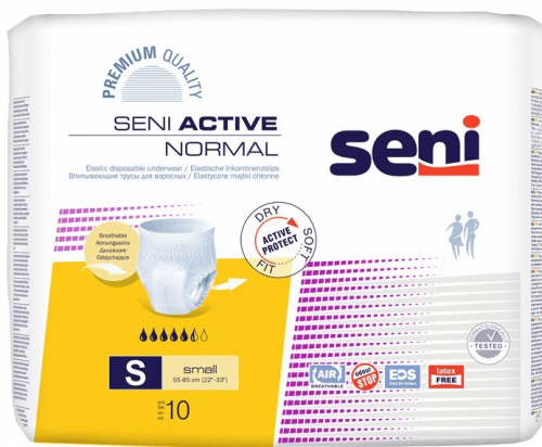 SENI Active Normal S - Kalhotky absorpční natahovací 10 ks
