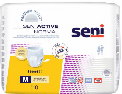SENI Active Normal M - Kalhotky absorpční natahovací 10 ks