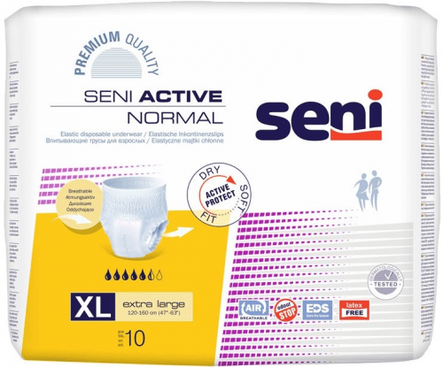 SENI Active Normal XL - Kalhotky absorpční natahovací 10 ks