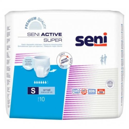 SENI Active Super S - Kalhotky absorpční natahovací 10 ks