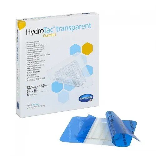 Krytí s hydrogelem HydroTac Transparent Comfort  - 10 ks, 12,5 x 12,5 cm