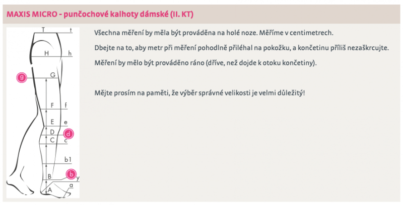 Punčochové dámské kalhoty MAXIS MICRO (II.KT) - Velikost 8, barva černá, délka krátká, se špicí