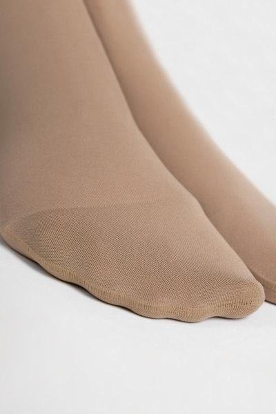 Stehenní punčochy s lemem MAXIS COTTON II.KT - Velikost 3, barva bronz, délka normal, se špicí