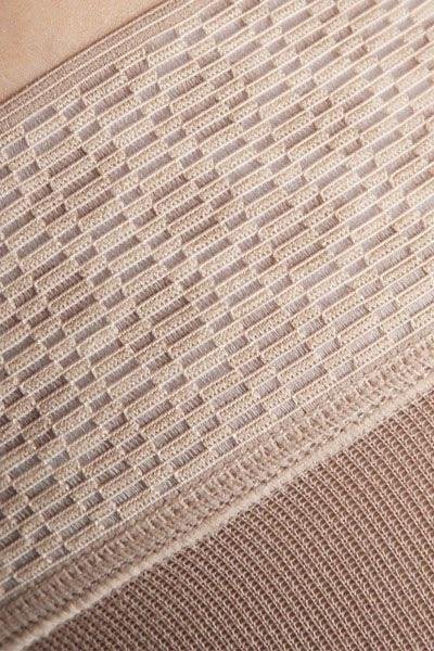 Stehenní punčochy s lemem MAXIS COTTON II.KT - Velikost 3, barva bronz, délka normal, se špicí