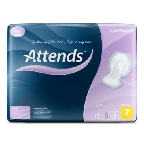 Attends Contours Regular 7 - Vložné pleny absorpční 28 ks