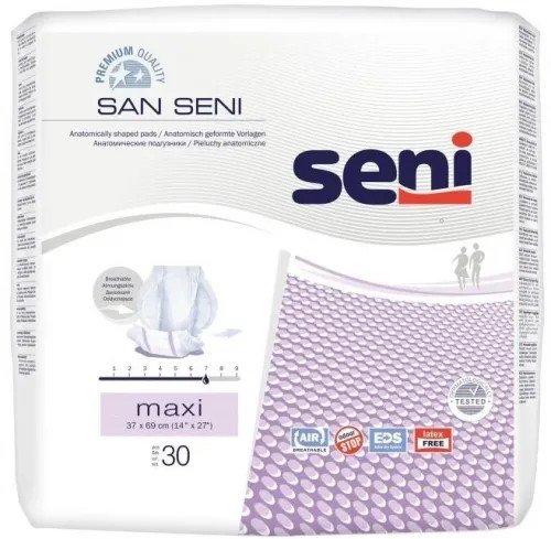 SENI San Maxi - Pleny vložné absorpční prodyšné anatomicky tvarované 10 ks