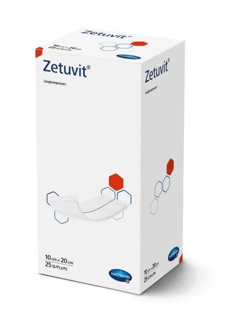 Zetuvit sterilní kompres - 10 x 20 cm, 25ks