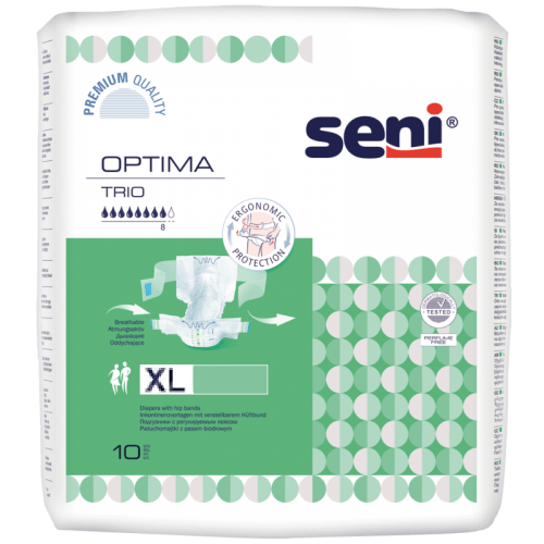 SENI Optima Trio XL - Kalhotky absorpční s pásem noční 10 ks