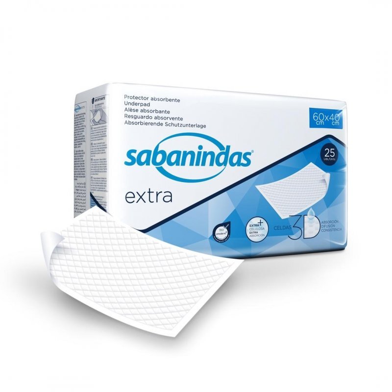 Podložky Sabanindas PROTECTOR EXTRA - 60x40cm, 826ml, 25ks