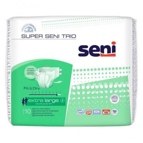 SENI Super Trio XL - Kalhotky absorpční prodyšné vysoká savost 10 ks