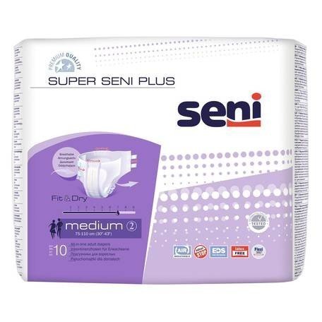 SENI Super Plus M - Kalhotky absorpční prodyšné noční 10 ks
