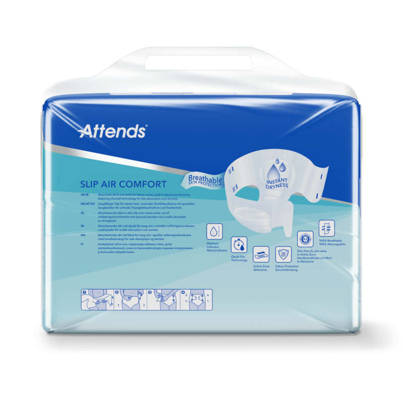 Attends Slip Air Comfort 9 L - Kalhotky absorpční plenkové 28 ks