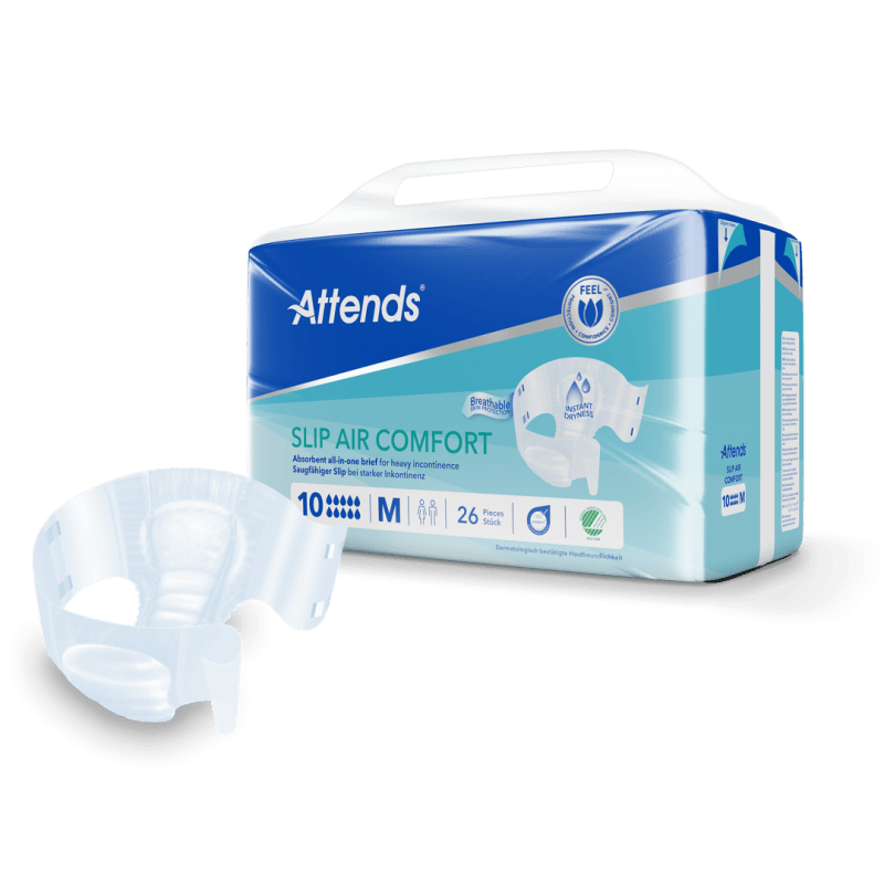Attends Slip Air Comfort 10 M - Kalhotky absorpční plenkové 26 ks