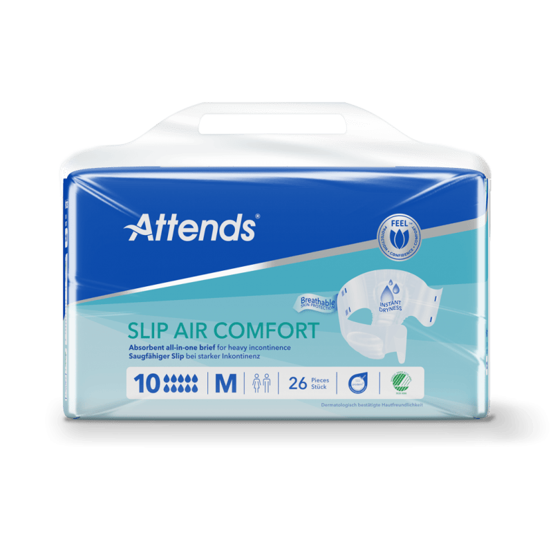 Attends Slip Air Comfort 10 M - Kalhotky absorpční plenkové 26 ks