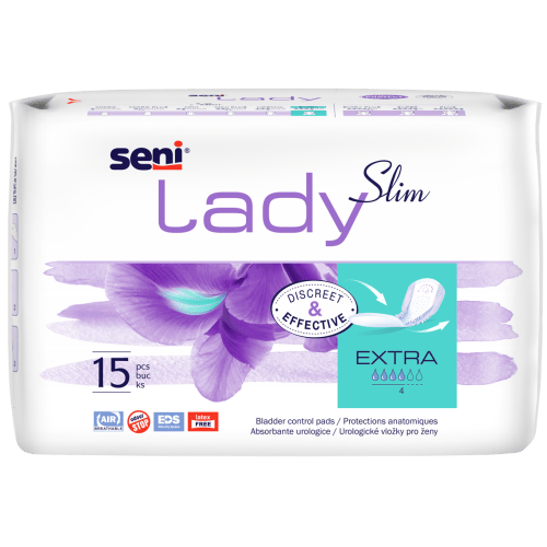 SENI Lady Slim Extra - Absorpční vložky pro ženy, 15ks