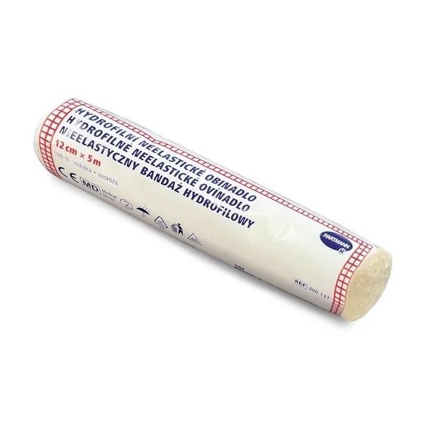Hydrofilní neelastické obinadlo - 12cm x 5m, 1ks