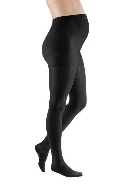 Punčochové kalhoty mediven elegance (II.KT) - Těhotenské, velikost 6, barva black, délka krátká, se špicí Punčochové kalhoty mediven elegance (II.KT) - Těhotenské, velikost 6, barva black, délka krátká, se špicí