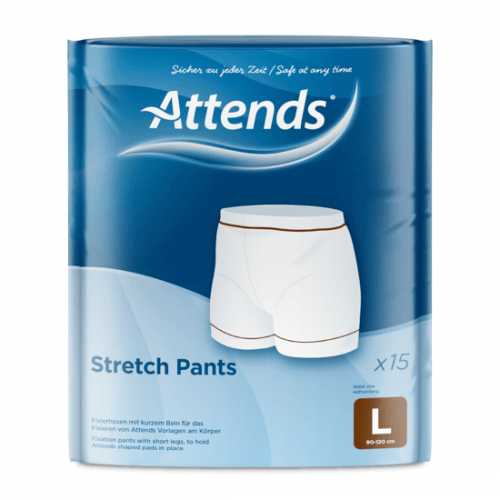 Attends Stretch Pants L - Kalhotky fixační s nohavičkami 1 ks Attends Stretch Pants L - Kalhotky fixační s nohavičkami 1 ks