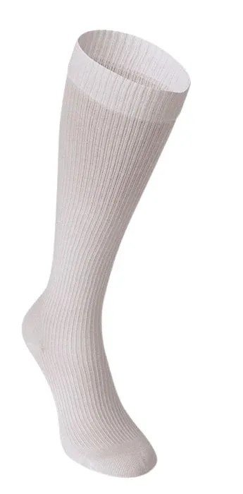 Lýtkové punčochy PHLEBO 360 COTTON TRAVEL II.KT - Velikost 3, barva bílá, délka normal, se špicí