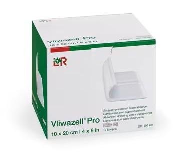 Vliwazell Pro - 10 x 20 cm - Savá kompresa se superabsorbentem, 10 ks