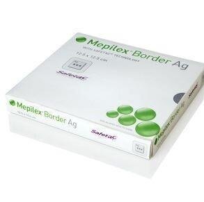 Mepilex Border Ag, 10 x 30 cm, 5 ks - Antimikrobiální krytí s technologií Safetac