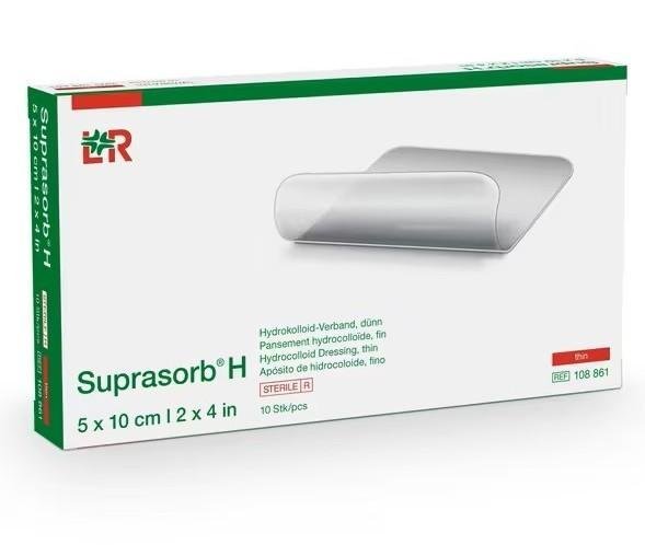 Krytí Hydrokoloidní Suprasorb H Dünn - Tenký - 5 x 10cm, 10 ks