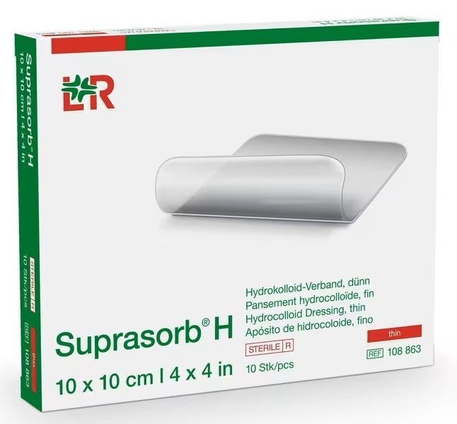 Krytí Hydrokoloidní Suprasorb H Standard - 10 x 10 cm, 10ks
