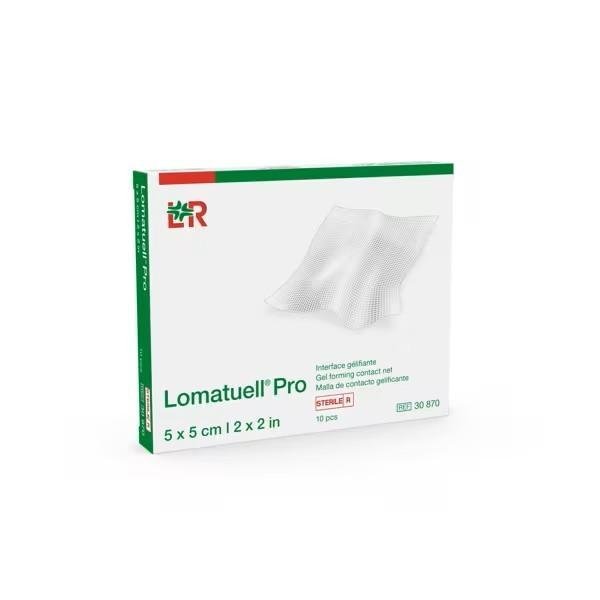 Lomatuell Pro 5 x 5 cm - Sterilní Neadhezivní Hydrokoloidní Krytí, 10 ks