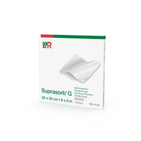 Krytí Hydrogelové Suprasorb G  - 20 x 20 cm - 3 ks