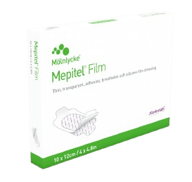 Mepitel Film - 15 x 20 cm - Filmové krytí se silikonouvou vrstvou, safetac technologie, 10 ks