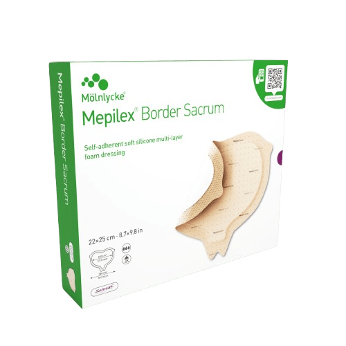 Mepilex Border Sacrum, 16 x 20 cm, 10ks - Pěnové krytí s technologii Deep Defense Technology