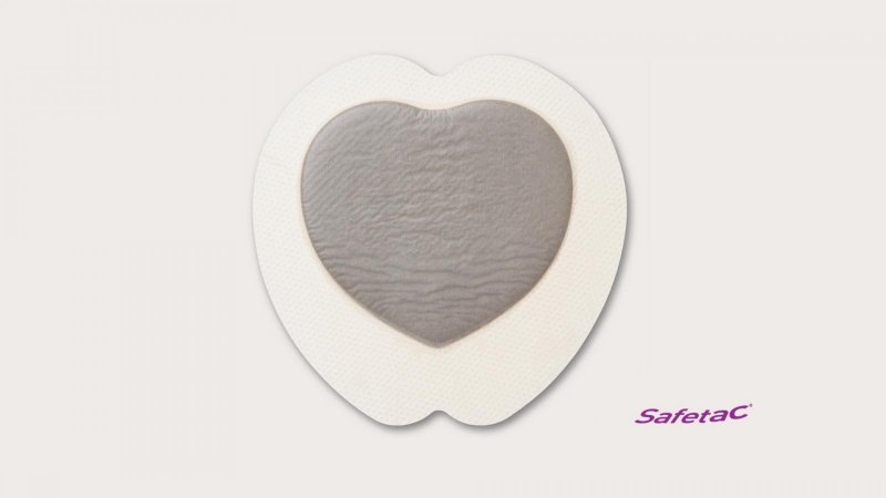 Mepilex Border Sacrum Ag, 18 x 18 cm, 5 ks - Samolepící absorpční krytí s technologií Safetac