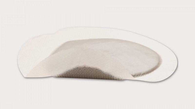 Mepilex Border Sacrum Ag, 18 x 18 cm, 5 ks - Samolepící absorpční krytí s technologií Safetac