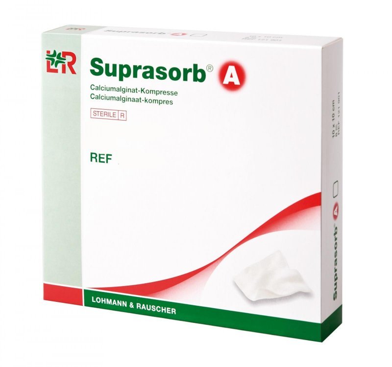 Suprasorb A -  10 x 20 cm - Sterilní krytí s vlákny mořských řas, kalciumalginátové