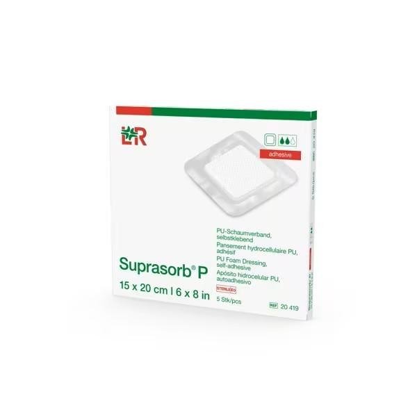 Suprasorb P - 15 x 20 cm - Sterilní polyuretanové nelepící krytí