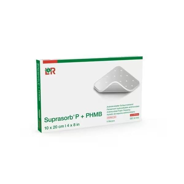 Suprasorb® P + PHMB Non Adhesive 10 x 20 cm - Antimikrobiální PU pěnové krytí