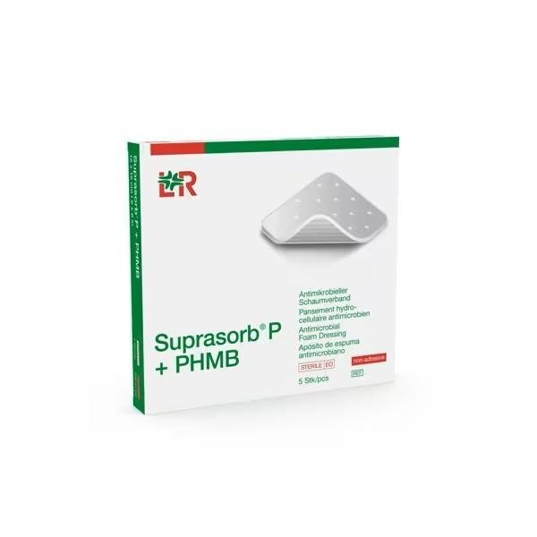 Suprasorb® P + PHMB Non Adhesive 20 x 20 cm - Antimikrobiální PU pěnové krytí