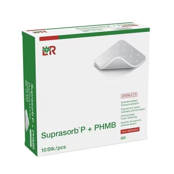 Suprasorb® P + PHMB Non Adhesive 5 X 5 cm - Antimikrobiální PU pěnové krytí