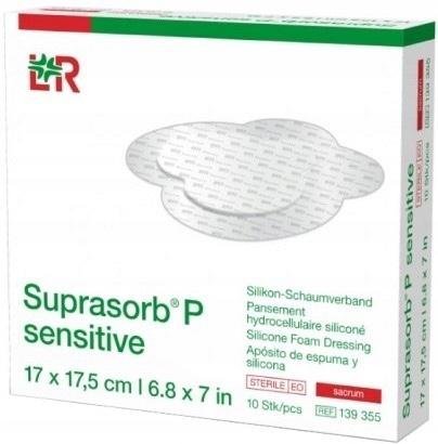 Suprasorb P Sensitive, Sacrum - 17 x 17,5 cm, 10 ks