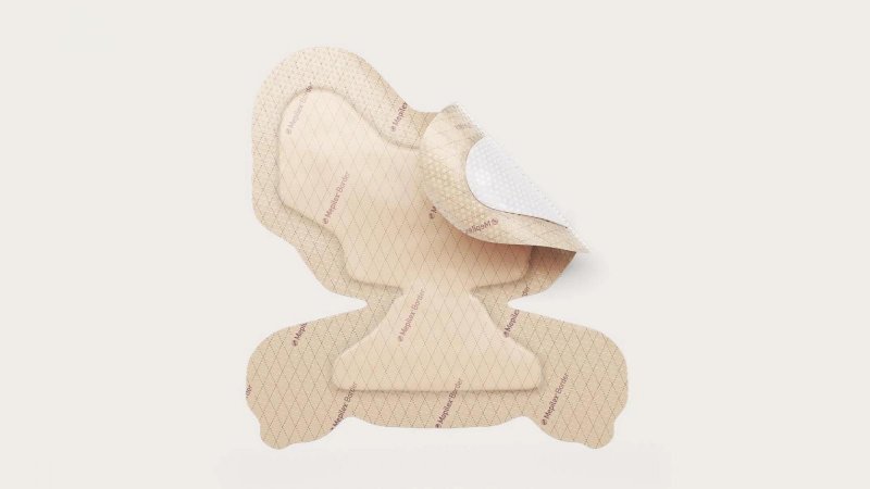 Mepilex Border Heel - 22 x 23 cm, 6 ks - Samolepící absorpční pěnové krytí se silikonovou vrstvou
