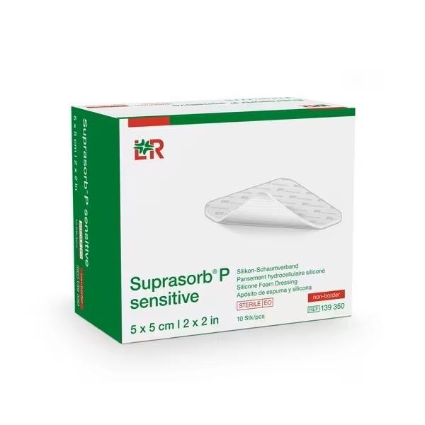 Suprasorb P Sensitive, Border Lite - 5 x 5 cm - 10ks
